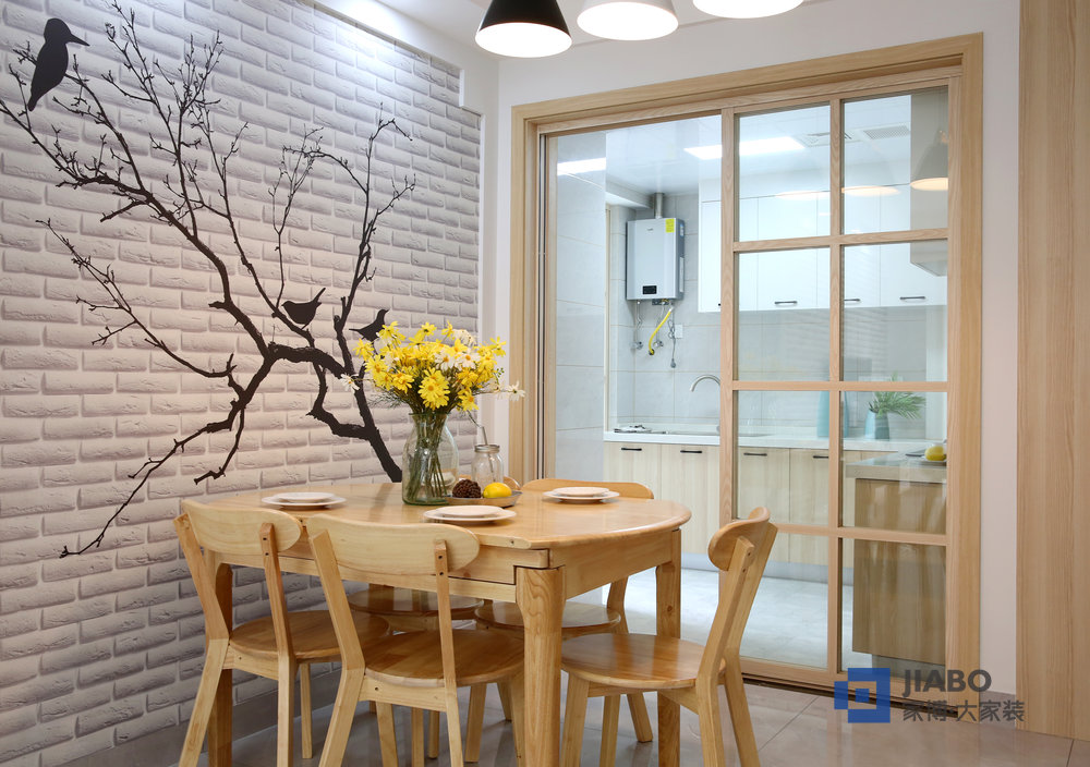 誠(chéng)發(fā)錦城三室兩廳95㎡裝修效果圖 5餐廳.jpg