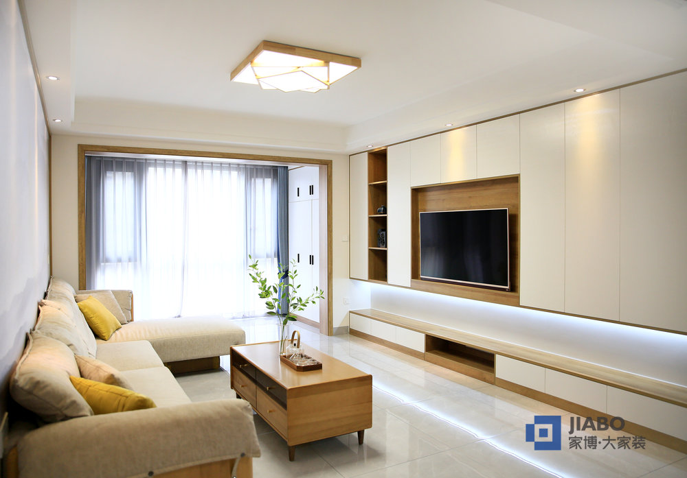 株洲經世龍城126㎡四室兩廳裝修樣板間 1客廳.jpg