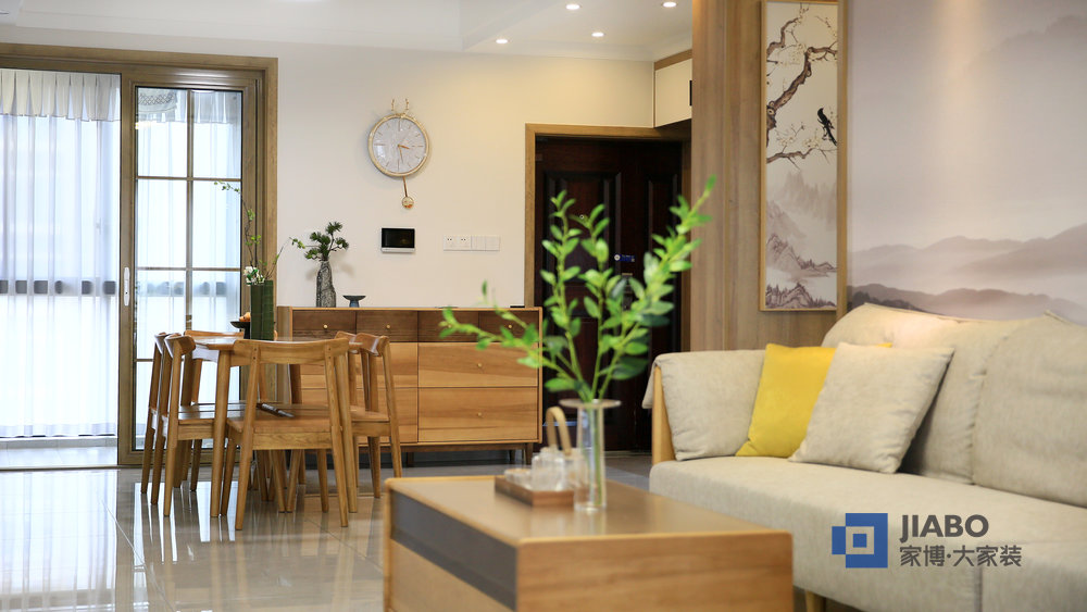 經世龍城裝修效果圖日式禪意風格設計案例 3客餐廳.jpg