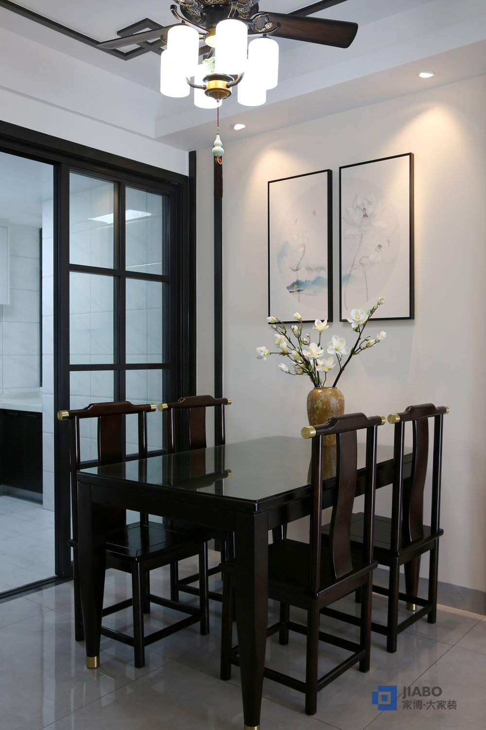 青龍灣三室兩廳新中式風(fēng)格裝修方案 4餐廳.jpg