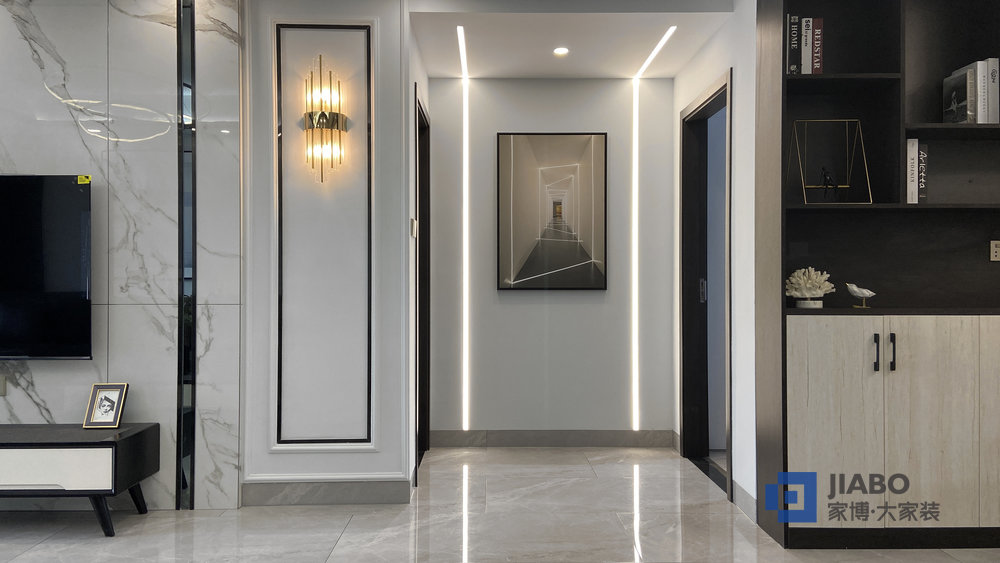 玫瑰御園三室兩廳現(xiàn)代風(fēng)格裝修方案 4走廊.jpg