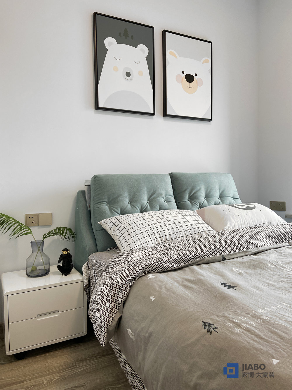 玫瑰御園130㎡三室兩廳裝修效果圖 5.1臥室.jpg