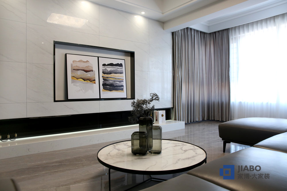 紫金華府四室兩廳現(xiàn)代簡約風格裝修效果圖 電視背景.jpg