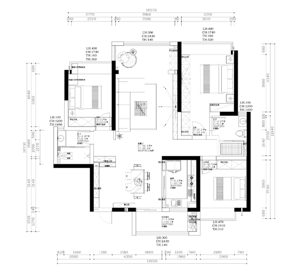 經(jīng)世龍城四室兩廳禪意東方風(fēng)格裝修效果圖 經(jīng)世龍城四室兩廳禪意東方風(fēng)格裝修效果圖
