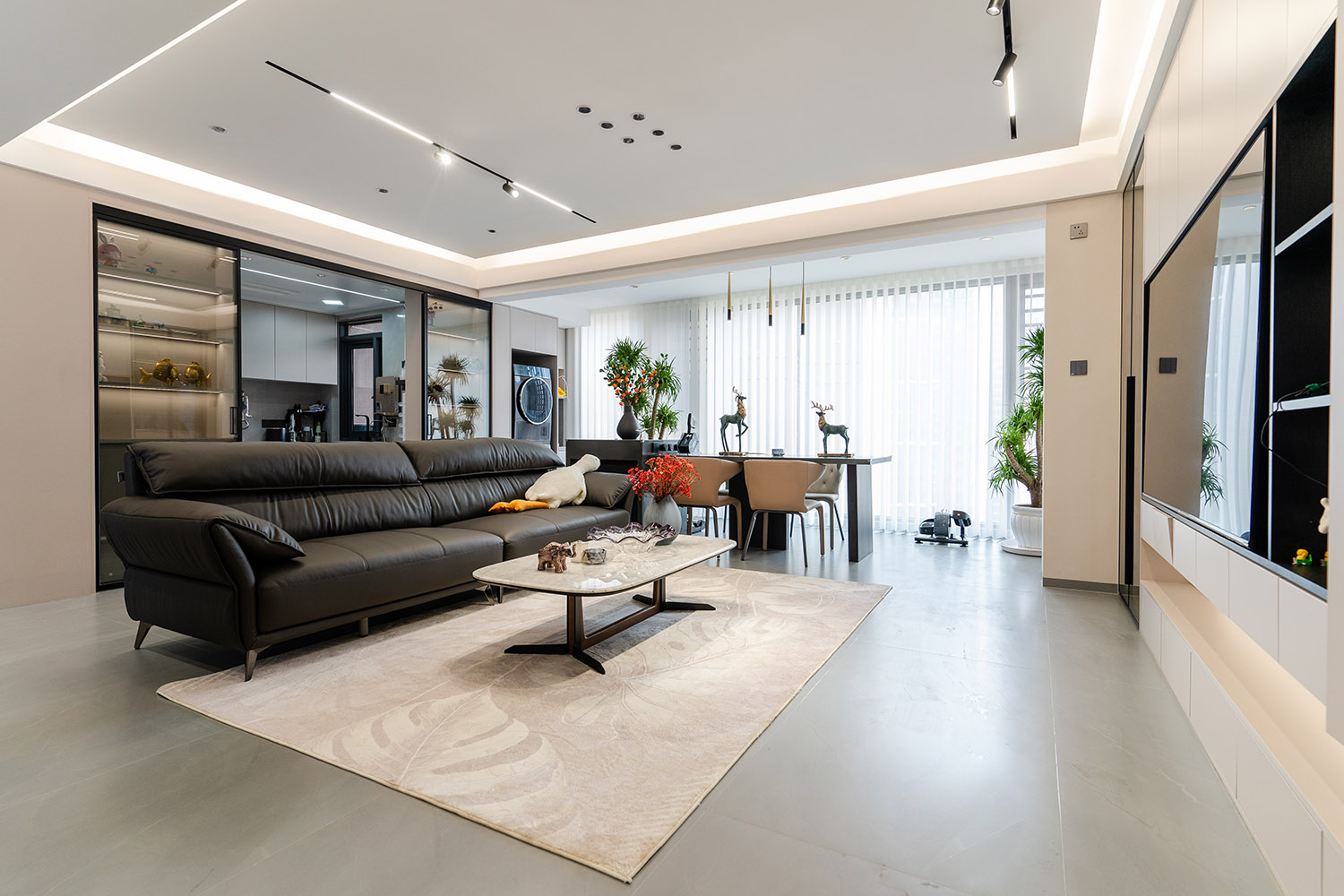 株洲家博整雪峰山壹號140㎡ 現(xiàn)代簡約風(fēng)格裝修賞析